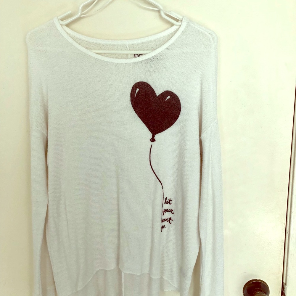 Aeropostale White Long Sleeves Top